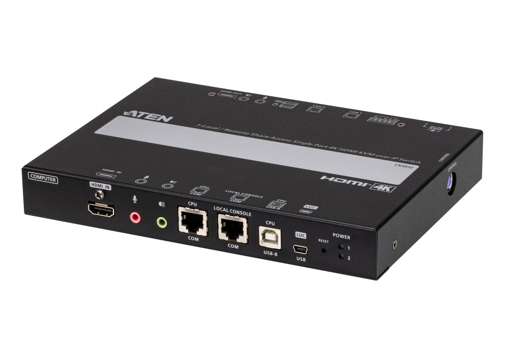ATEN CN9850-AT-G commutateur écran, clavier et souris Noir