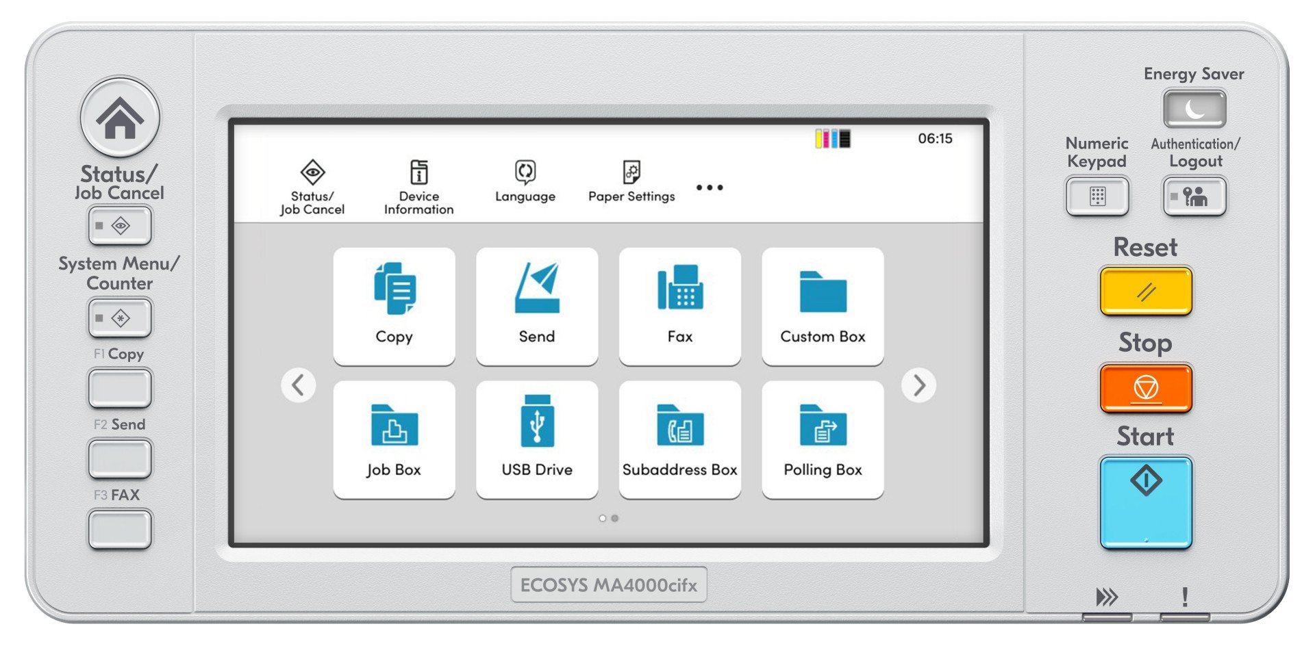 KYOCERA ECOSYS MA4000cifx A4 Colour Multifunctional Laser Printer 40 ppm