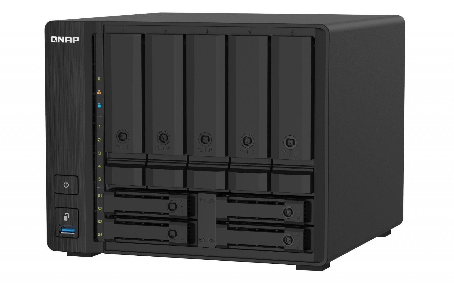 Desktop 9Bay NAS 4GB RAM 10Gbe Black