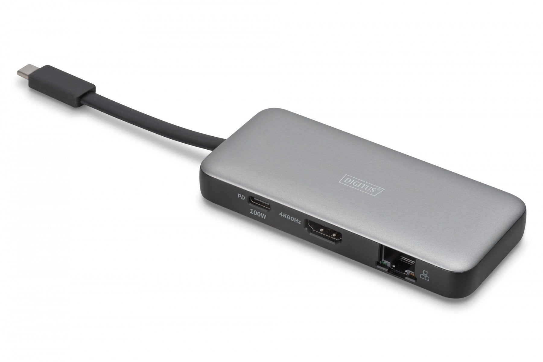 Station d'accueil de voyage USB-C 7 ports, max. 4K/60Hz avec HDR, HDMI, USB-A 3.2 Gen1, Ethernet Gigabit SD/Micro SD, PD 100W