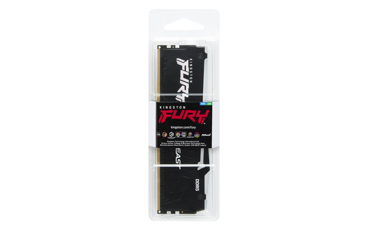 KINGSTON 16Go 6000MT/s DDR5 CL36 DIMM FURY Beast RGB EXPO