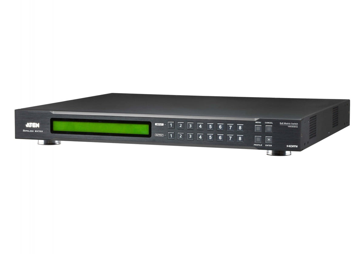 ATEN 8 x 8 HDMI Matrix Switch with Commutateur de matrice AV 58,1 W