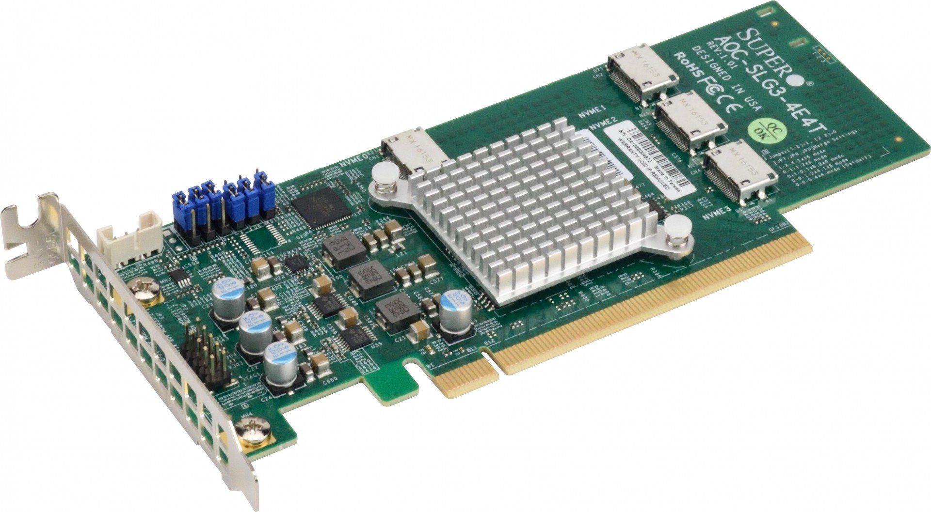 Supermicro AOC-SLG3-4E4T carte et adaptateur d'interfaces Interne OcuLink