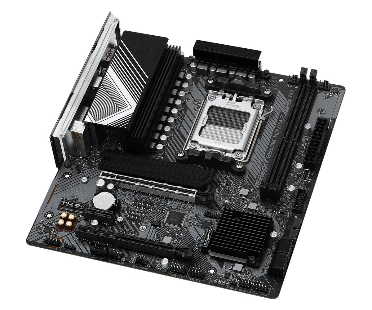 ASRock 90-MXBLA0-A0UAYZ Carte mere B650M HDV Micro ATX avec DDR5 et Ethernet 2.5 Gigabit