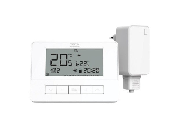 TECH-CONTROLEURS WG.11.0631 Thermostat d'ambiance a deux positions T-4.2 TECH Contrôleur sans fil blanc