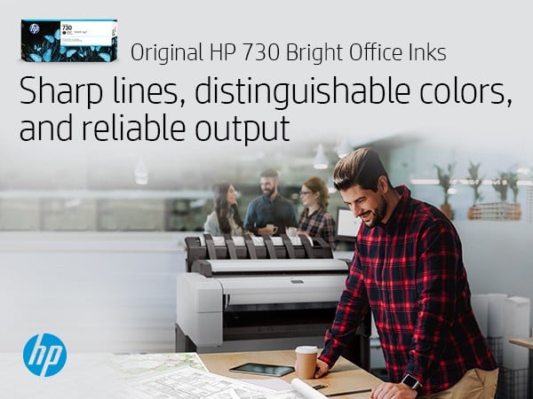 HP 730 300 ml Yellow Ink Cartridge
