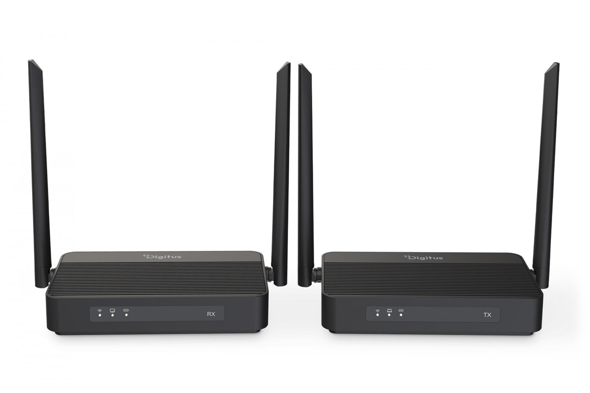 Digitus DS-55360 Extenseur HDMI sans fil avec KVM jusqu'a 100m | UHD 4K@60Hz | Audio | Latence faible 16ms (Ensemble)