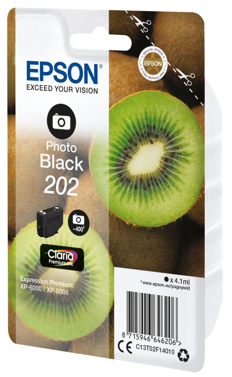 EPSON 5LB Singlepack Photo Black 202 Kiwi Clara Premium Ink