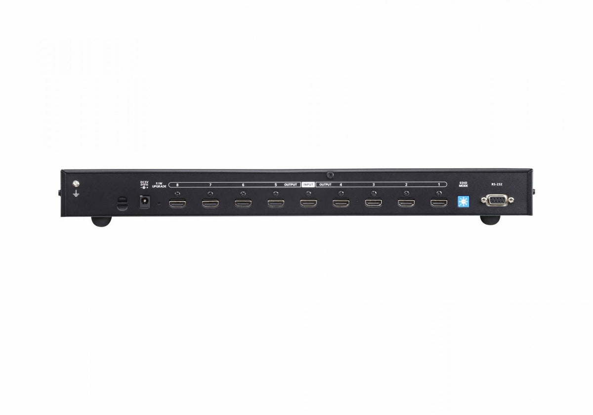 Répartiteur HDMI True 4K a 8 ports - HDMI - 8x HDMI - 4096 x 2160 pixels - Noir - Métal - 4K Ultra HD