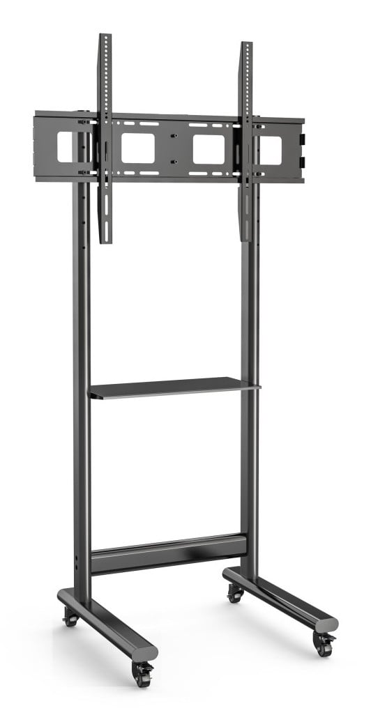 Techly ICA-TR74 Support TV mobile 50-90” jusqu'a 70kg étagere AV réglable