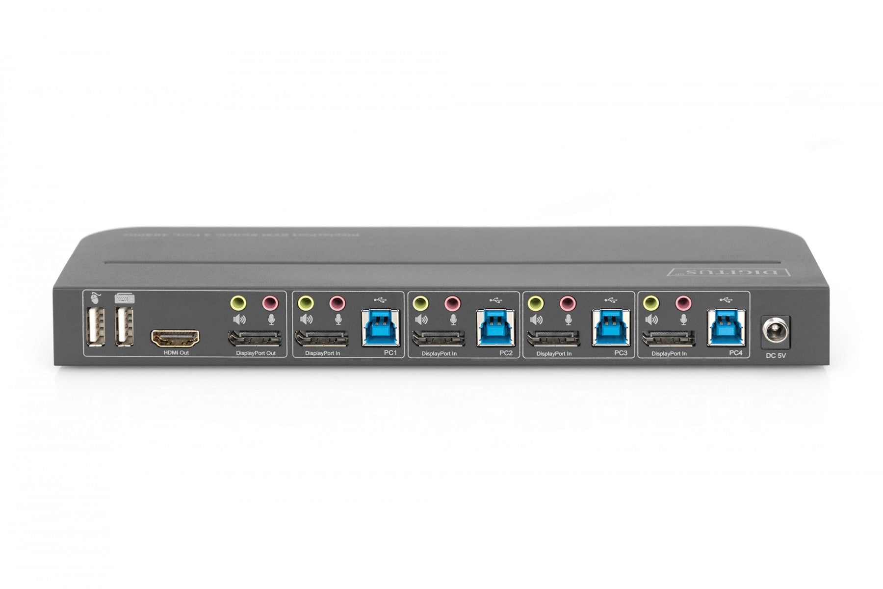 Digitus DS-12890 commutateur écran, clavier et souris Noir