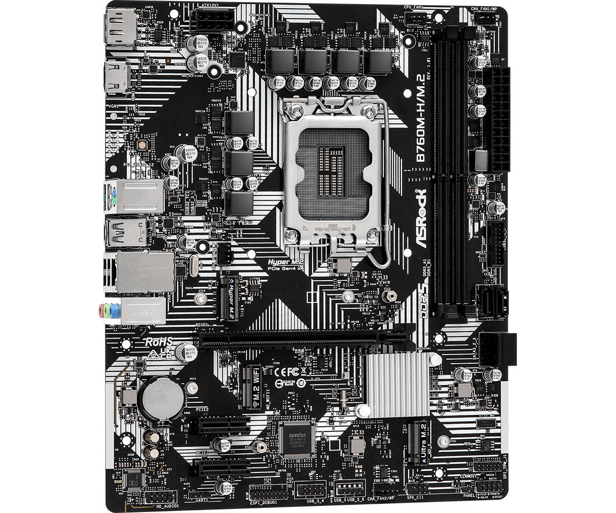 Asrock B760M-H/M.2 Intel B760 LGA 1700 micro ATX