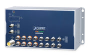 PLANET ITS-6326-8P8T-WV commutateur réseau Géré L3 Aluminium, Bleu