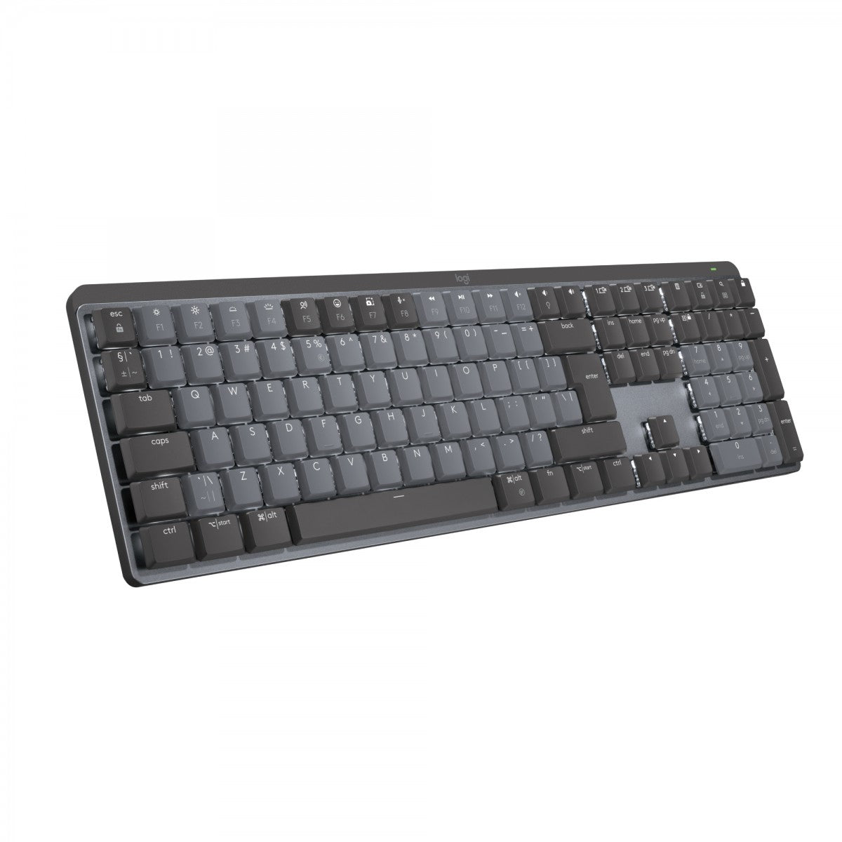 LOGITECH MX Mechanical Wireless Illuminated Performance Keyboard - GRAPHITE - (US) INTL - 2.4GHZ/BT - N/A - EMEA - TACTILE