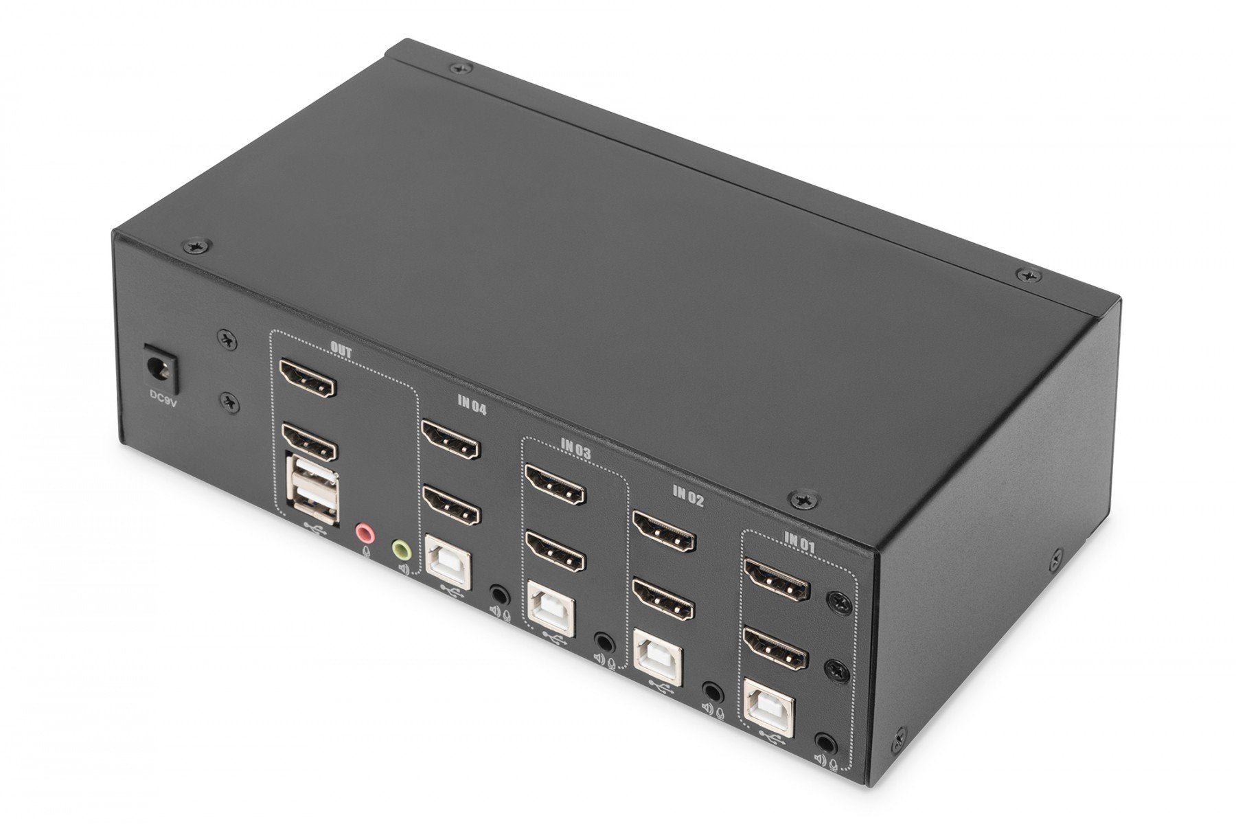 Digitus DS-12883 commutateur écran, clavier et souris Noir