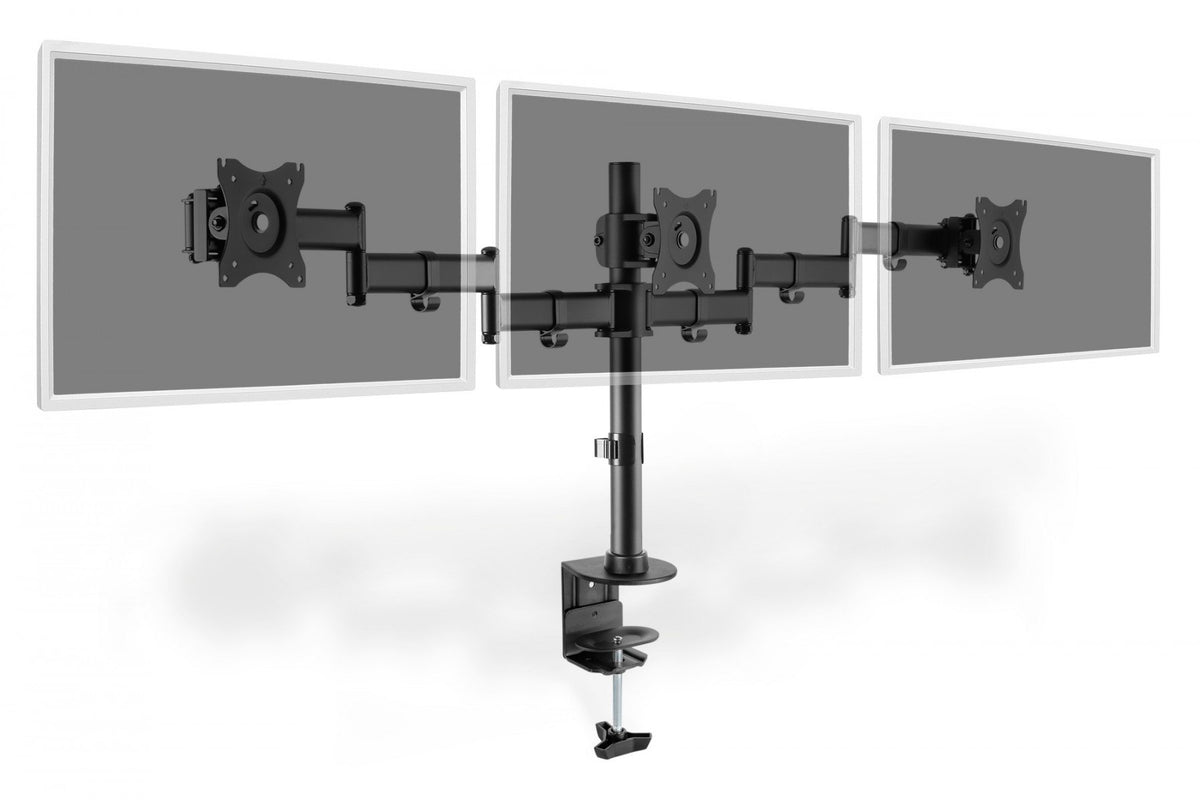 Digitus Support triple écran avec pince de fixation