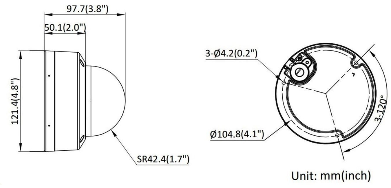Hikvision DS-2CD2187G2H-LISU(2.8mm)(eF) 8 MP Smart Hybrid Light with ColorVu Fixed Mini Dome Network Camera