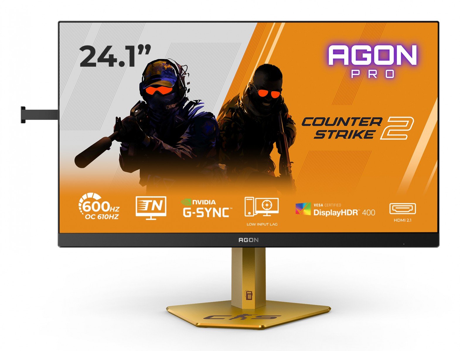 AOC CS24A 24.1p FHD Fast TN 610Hz 0.5ms 500cd/m2 HDMI2.1 DP USB 3.2 HUB USB PIVOT