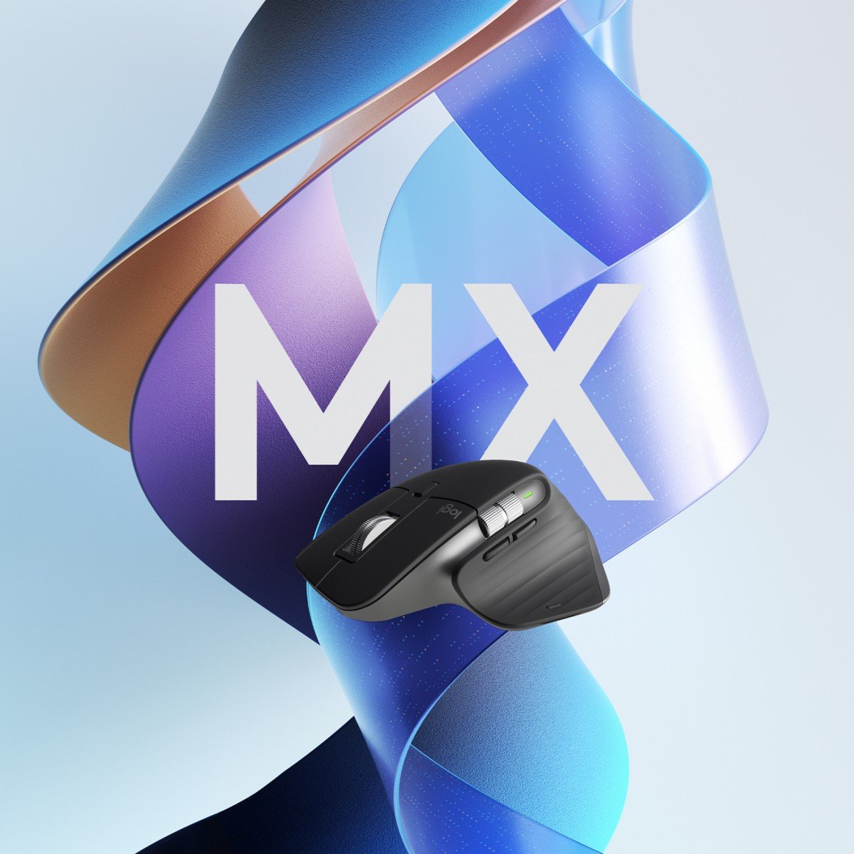LOGITECH Master Series MX Master 3S Mouse ergonomic optical 7 buttons wireless Bluetooth 2.4 GHz Bolt USB receiver