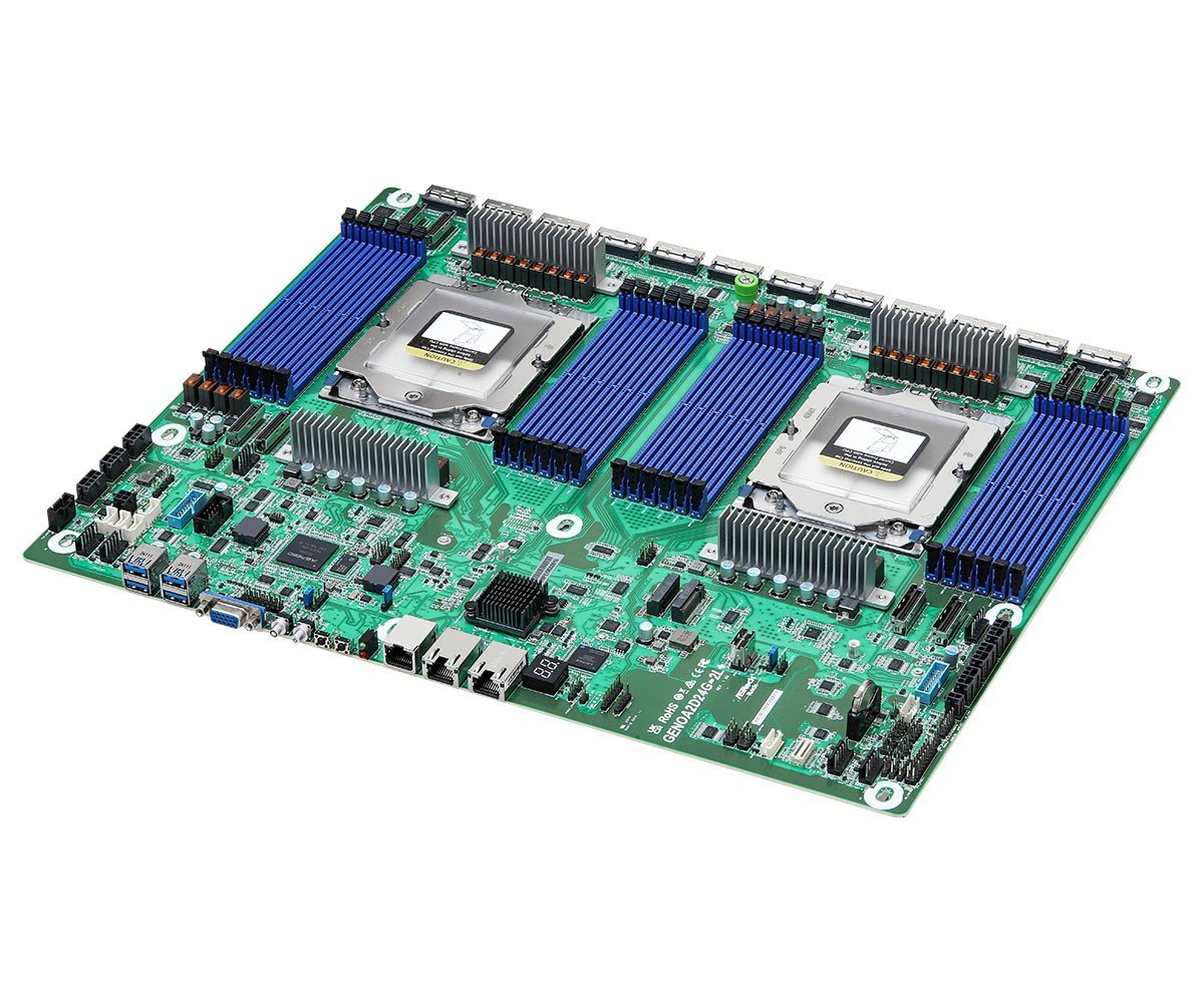 ASRock GENOA2D24G-2L+, 2xSKT SP5, AMD EPYC 9004, SoC, 24xDIMM, NVMe, 2xM.2, 2xGbE, IPMI