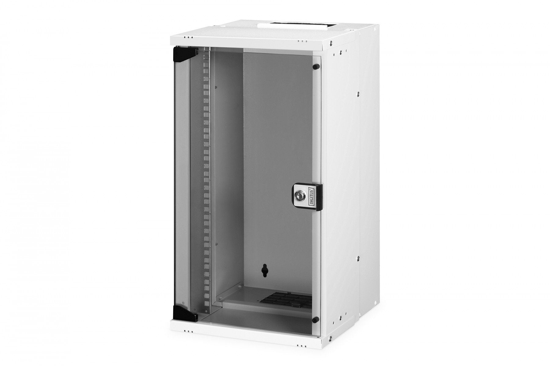 "Armoire réseau murale 10"" 12U, SOHO PRO 595 x 315 x 300 mm, porte en verre, gris, non assemblée, 30 kg"