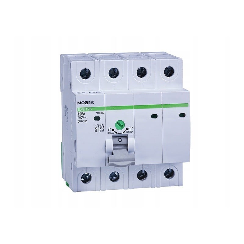 Disjoncteur isolant 4 modules, 4 pôles, 125A