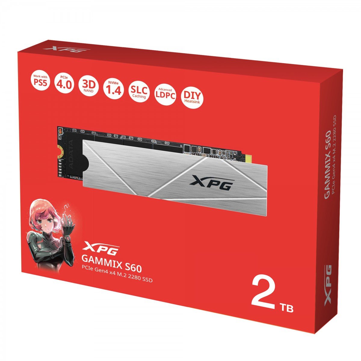 XPG GAMMIX S60 2 To M.2 PCI Express 4.0 NVMe 3D NAND