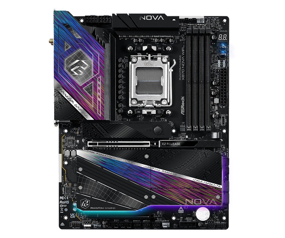 Asrock X870 NOVA WIFI AMD X870 Emplacement AM5 ATX