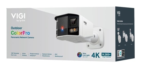 TP-LINK VIGI Outdoor IP Security Camera 5456 x 1520 pixels Wall