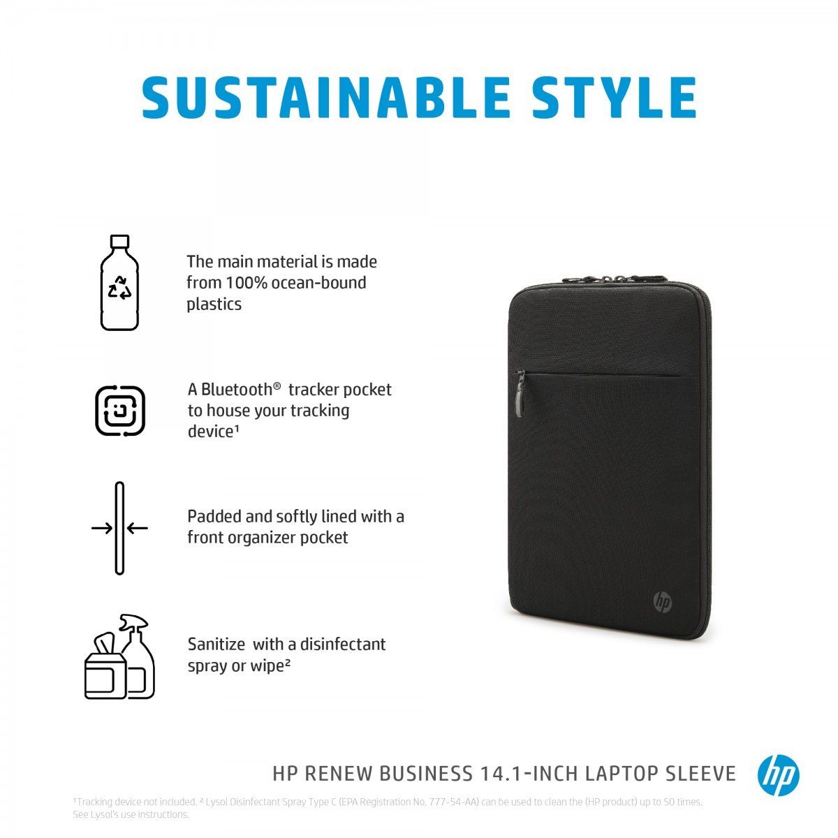 HP Renew Business 14.1pcs Laptop Sleeve
