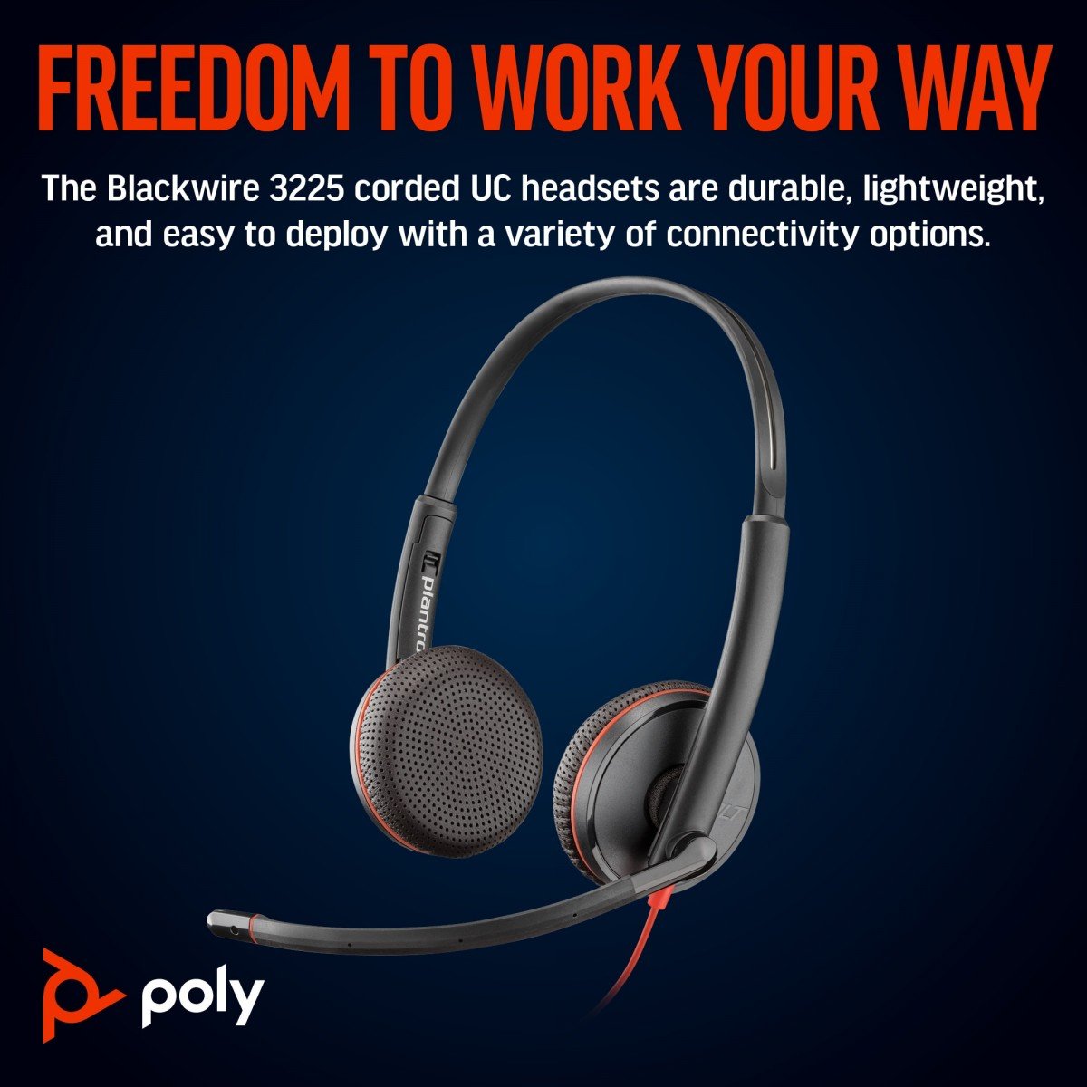 Poly BW 3225 USB-C HS+3.5mmP+USB-C/A