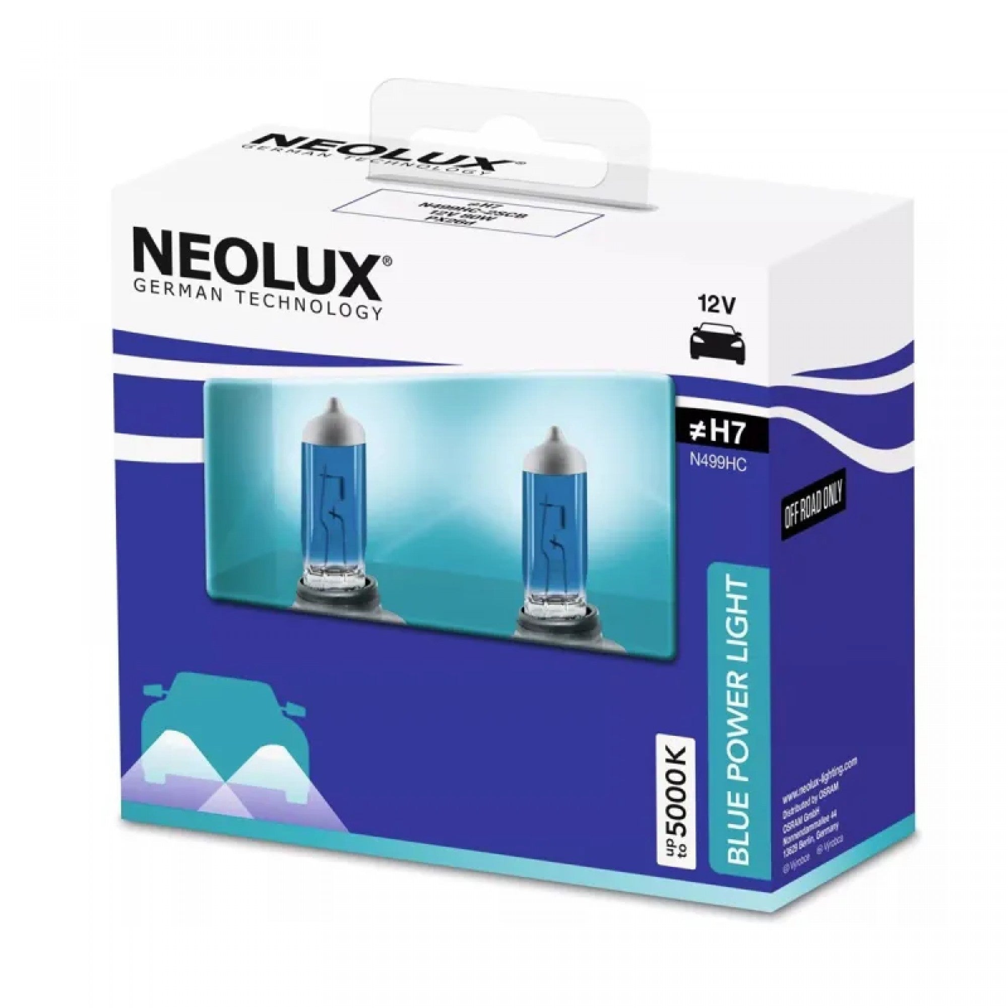 NEOLUX Blue Power Light H7 12 V 80 W, 2 pcs.