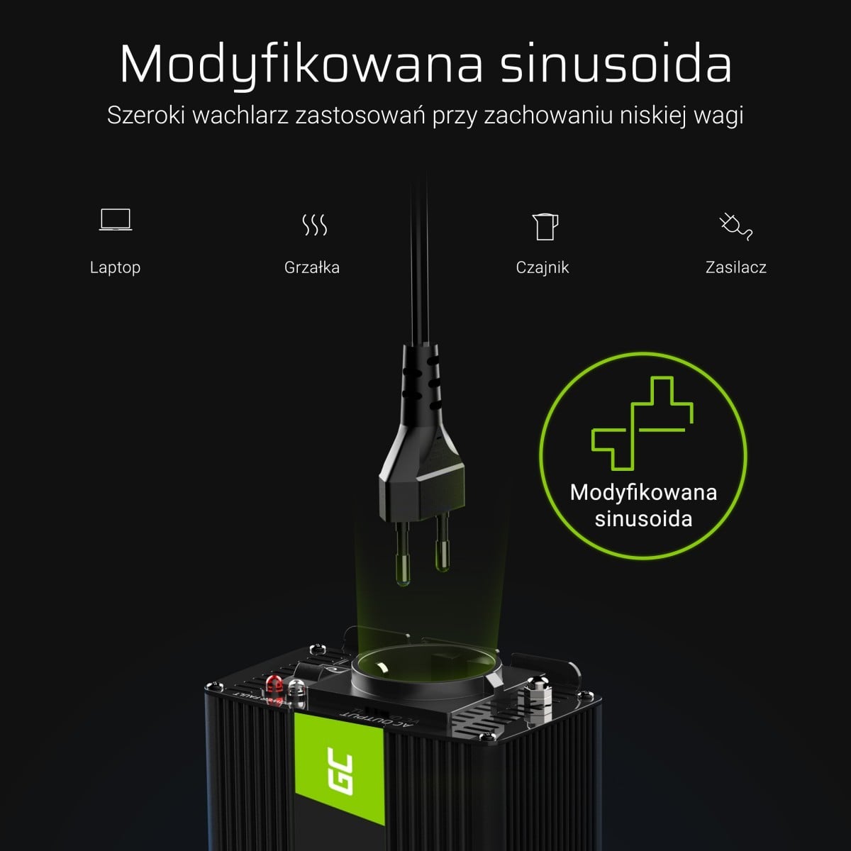 Green Cell INV04DE - Universel - Universel - 24 V - 500 W - 230 V - 50 Hz