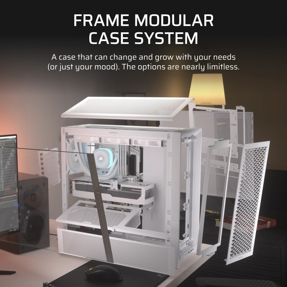 Corsair FRAME 4000D Midi Tower Blanc