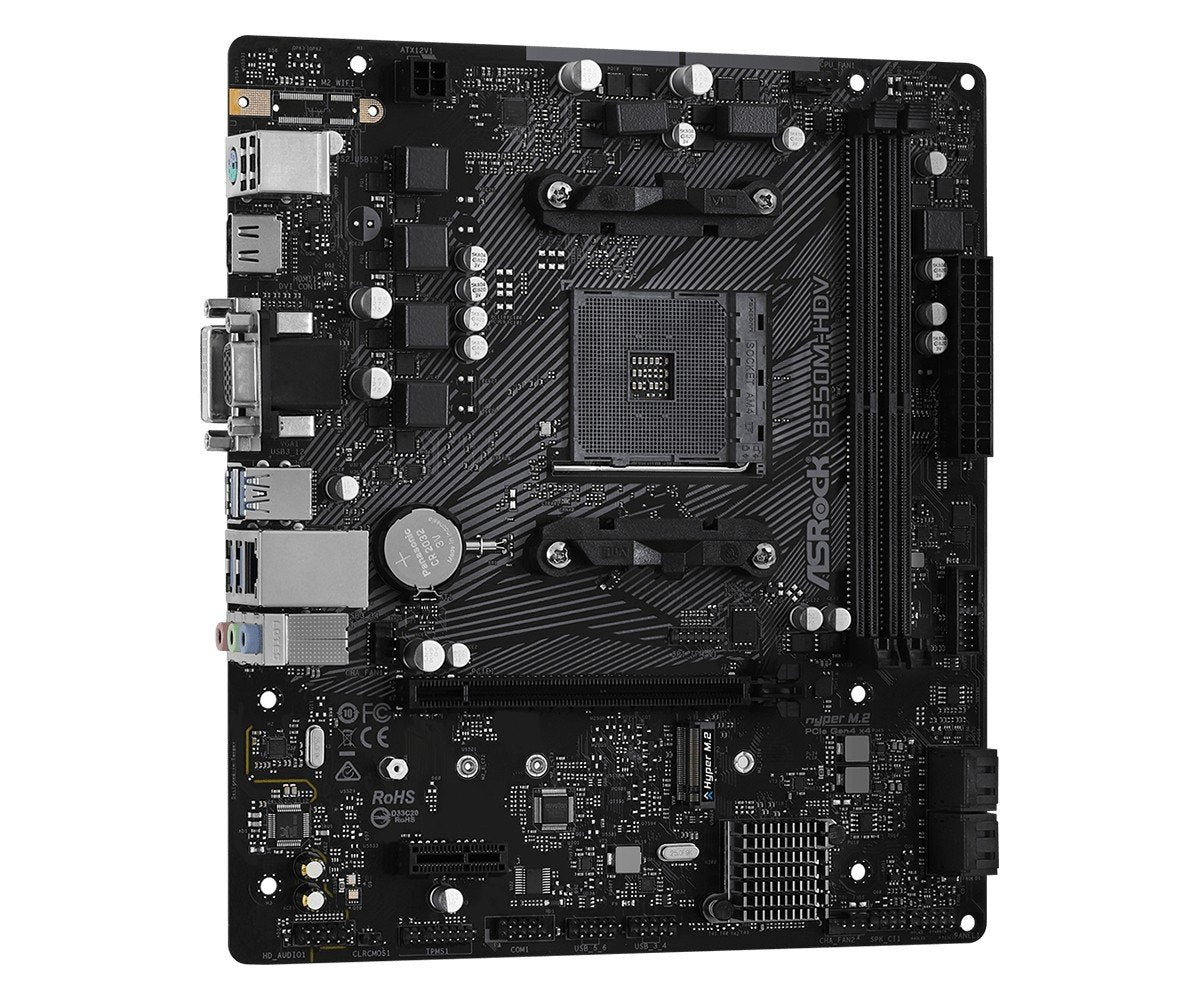 ASRock 90-MXBDJ0-A0UAYZ B550M-HDV carte mere Micro ATX AMD Ryzen DDR4