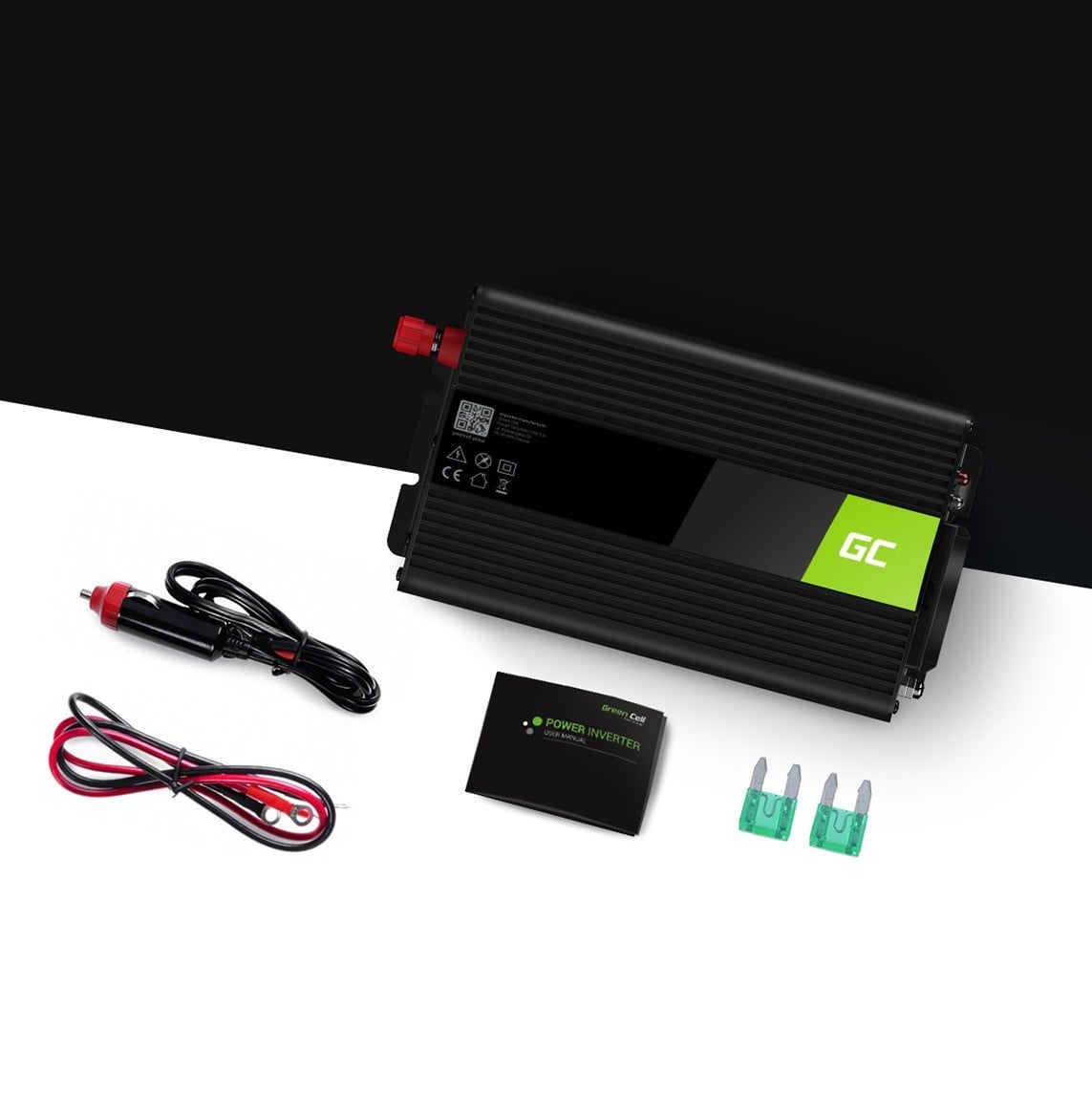 Green Cell INV03DE - Universel - Auto/Indoor - 12 V - 500 W - 230 V - 50 Hz