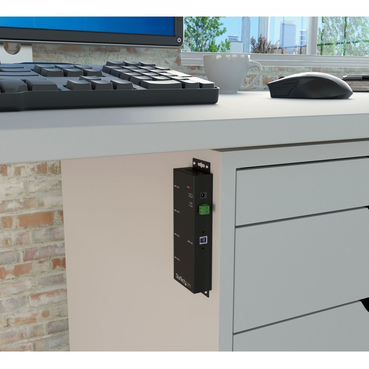 Mountable 4 Port Rugged USB 3.0 Hub