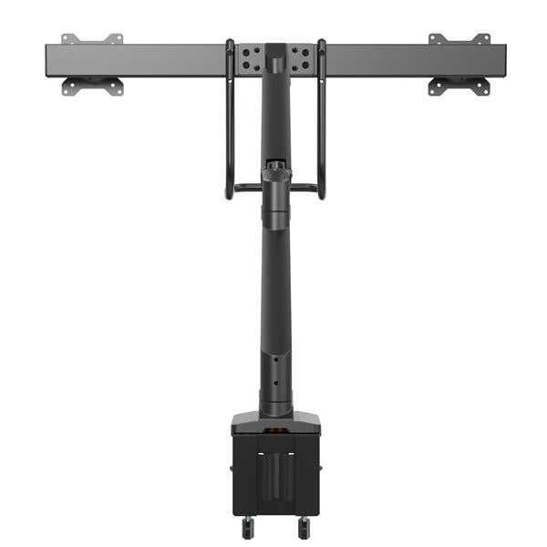 Desk Mount Dual Monitor Arm 32in -Handle