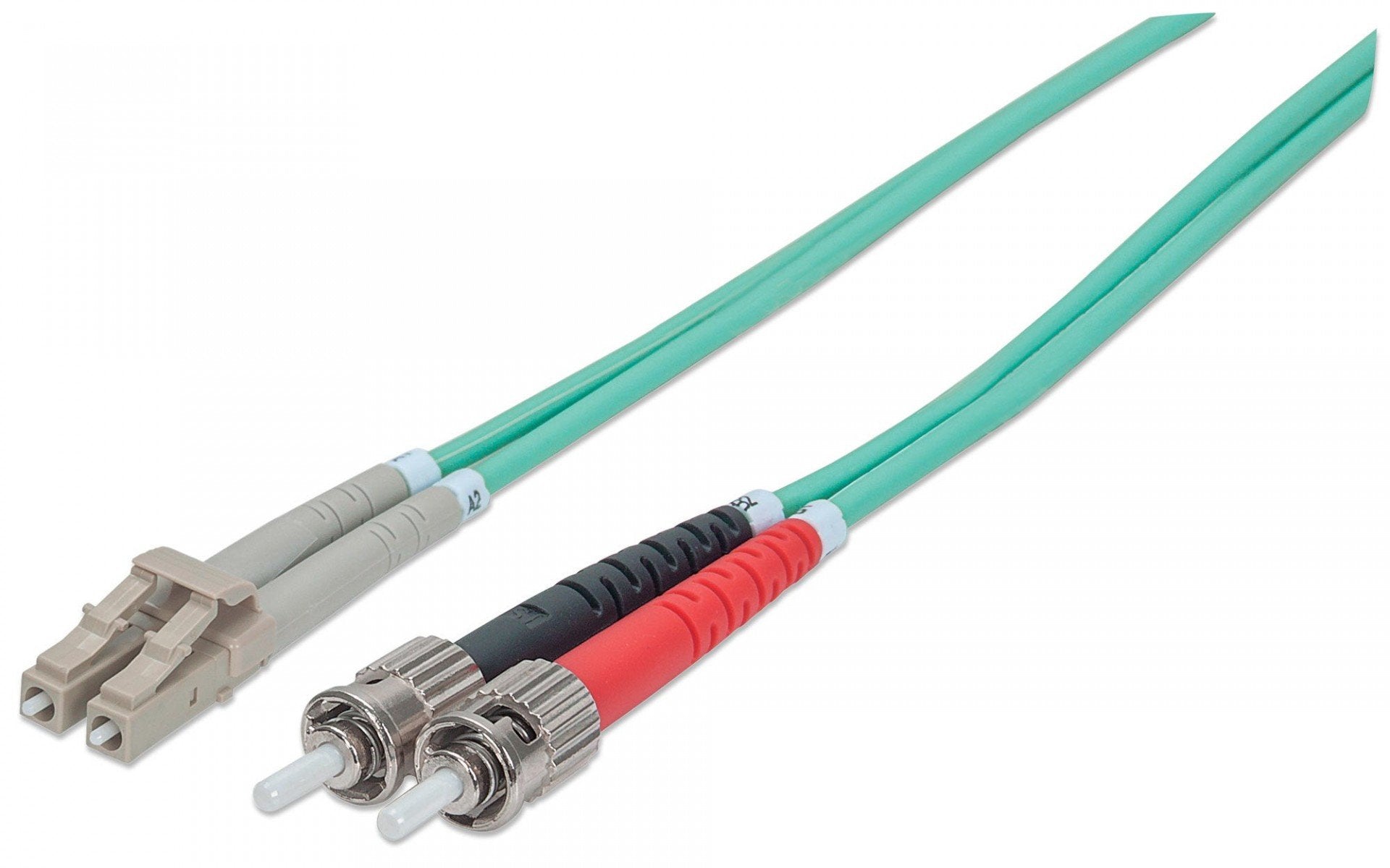 Intellinet 751131 câble de fibre optique 5 m ST LC OM3 Couleur aqua