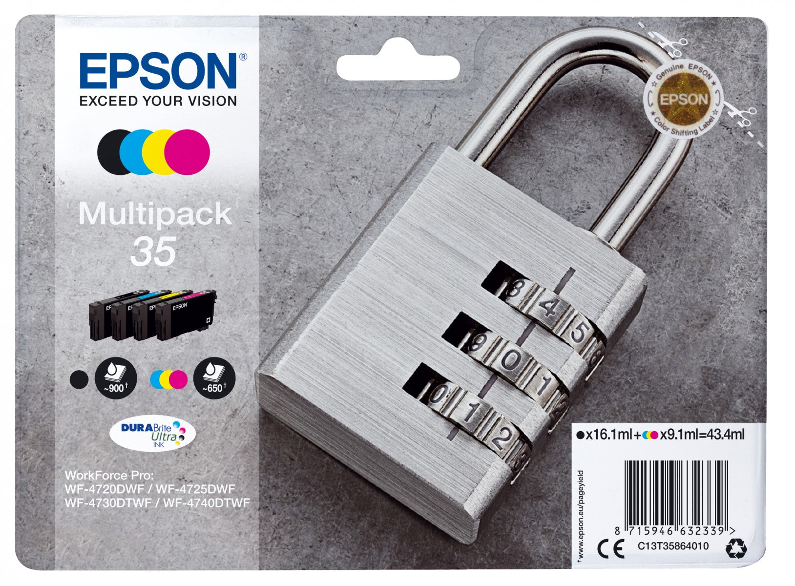 EPSON 2LB 35 Ink Multipack CMYK Blister w/s