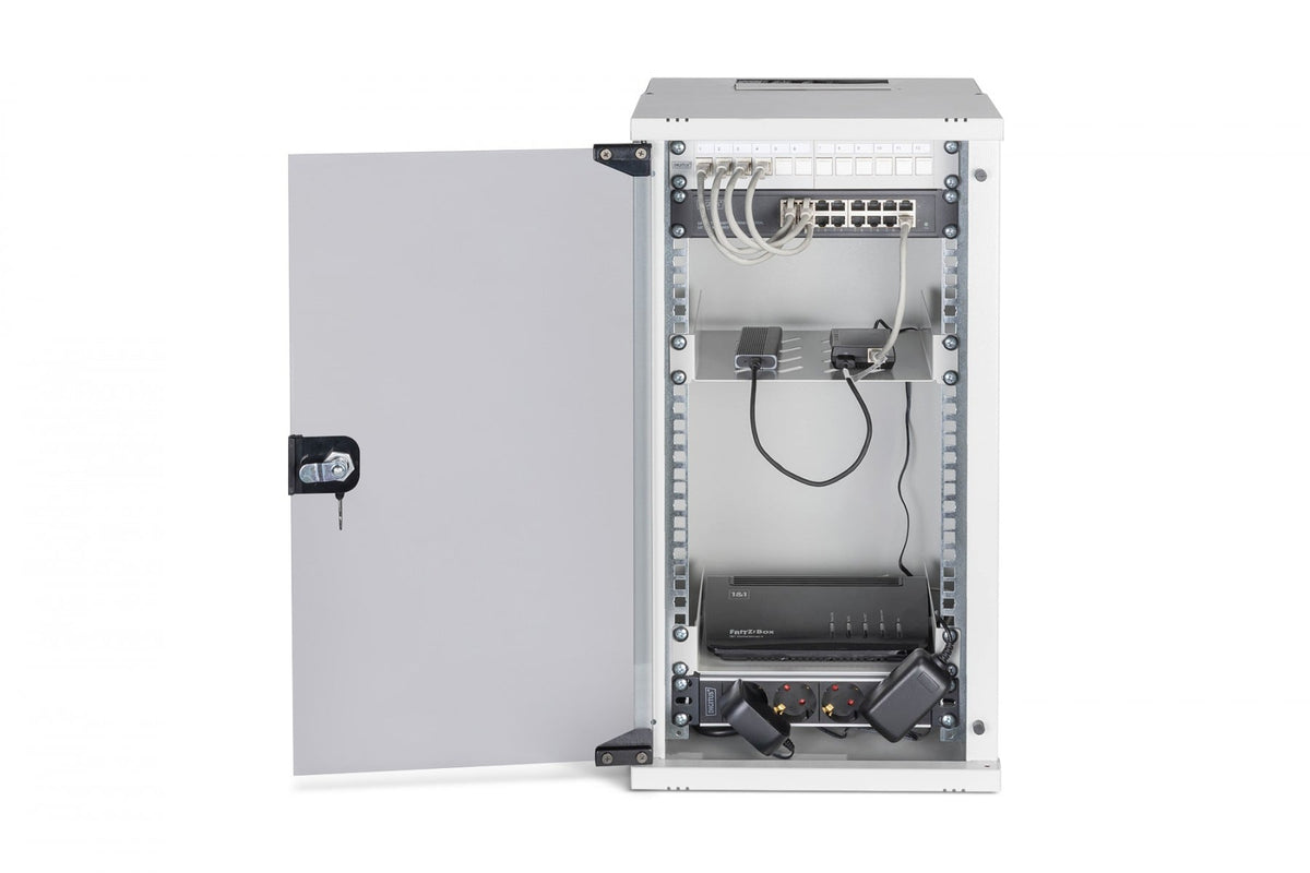 "Digitus DN-49104-SET Ensemble réseau SOHO Pro, 254 mm (10"") - 12U, 315 x 300 mm (l x p)"