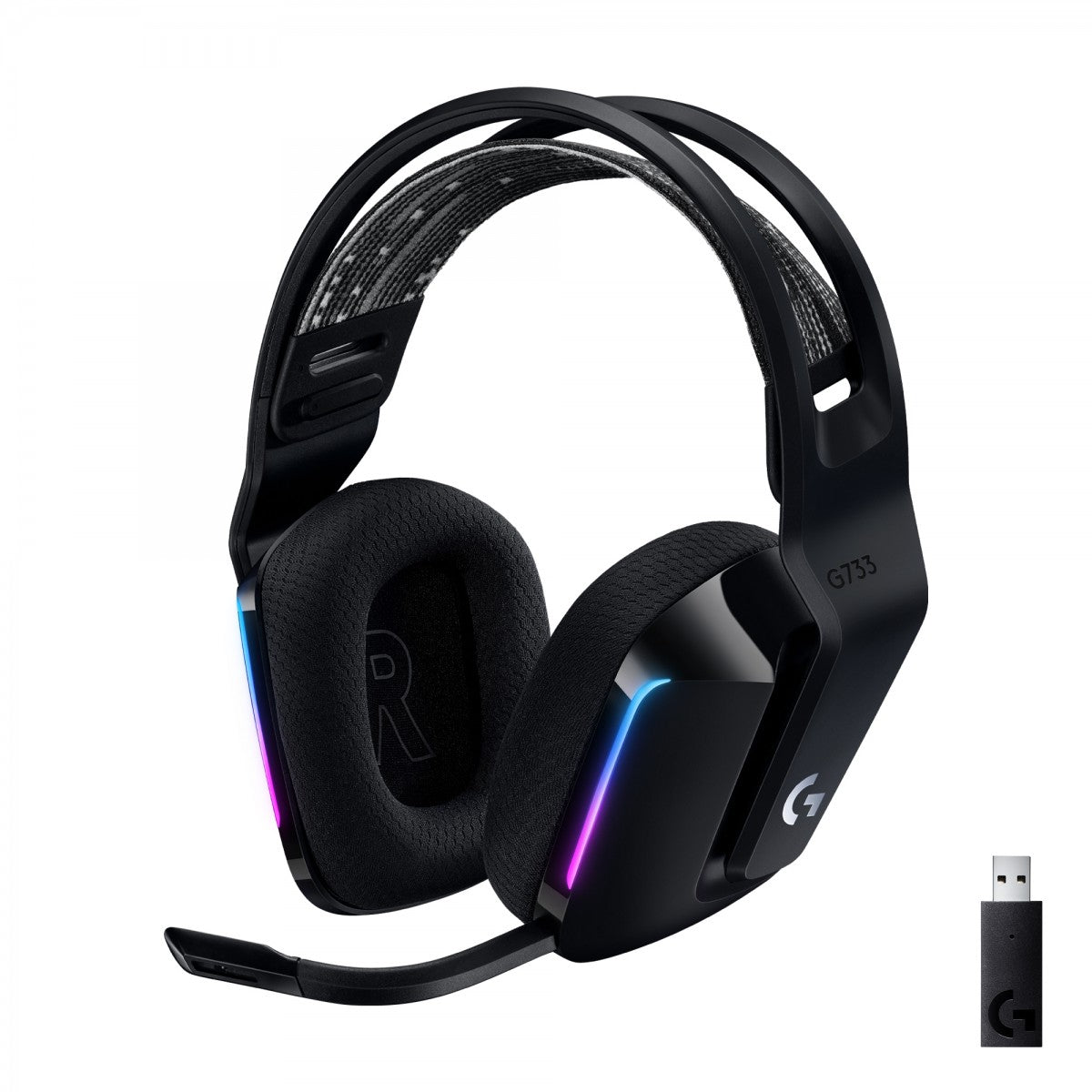 G733 LIGHTSPEED WirelessRGBHeadset BLACK
