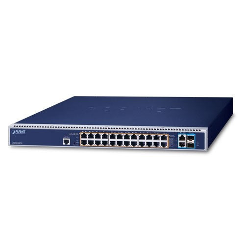 PLANET GS-6322-24P4X commutateur réseau Géré L3 10G Ethernet (100/1000/10000) 1U Bleu