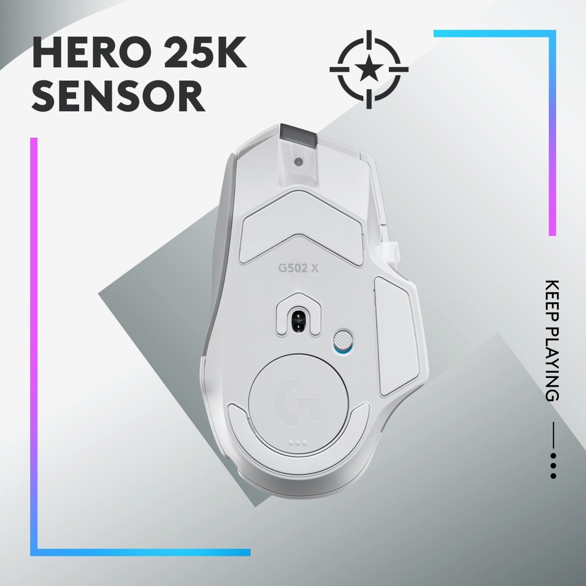 LOGITECH G502 X PLUS - WHITE/PREMIUM - EER2