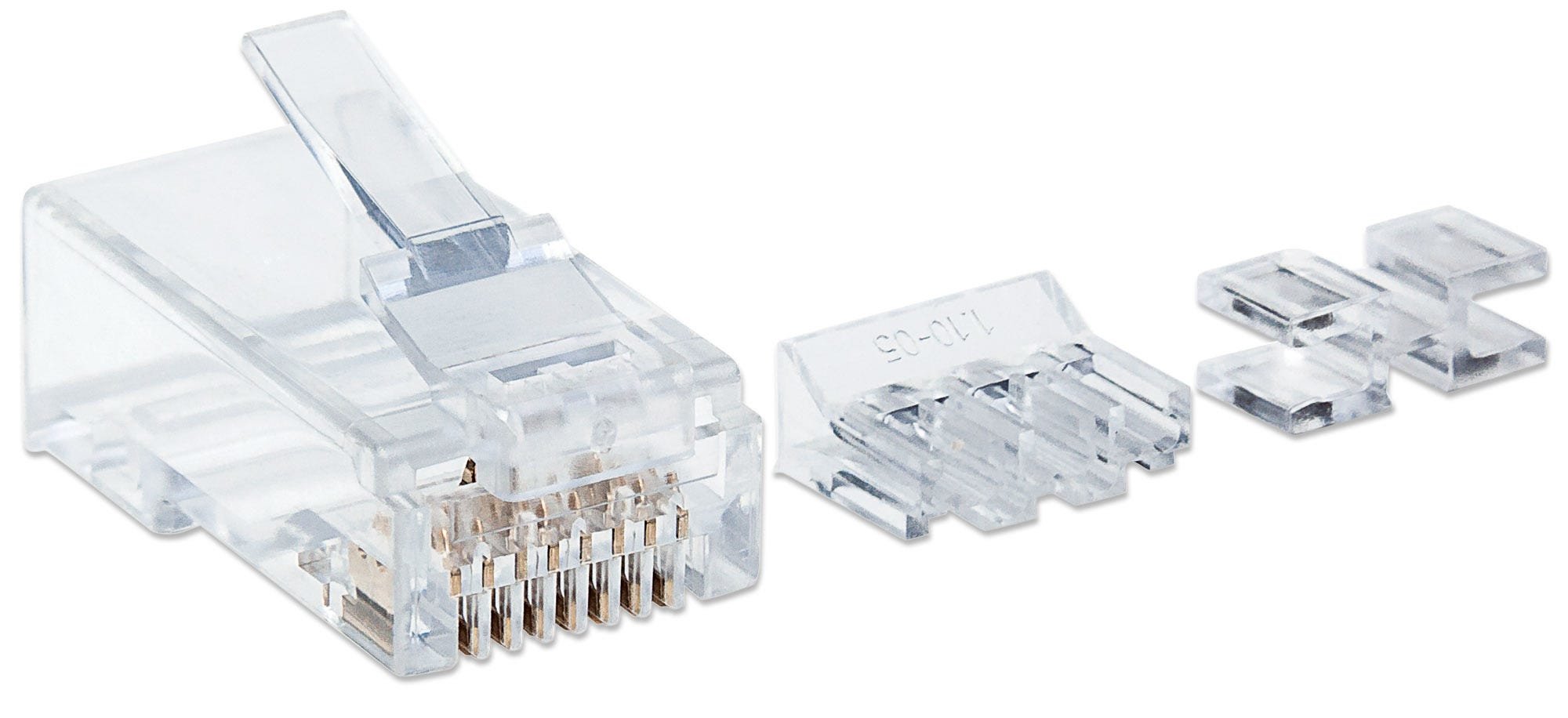 PLUG RJ45 8P/8C UTP CAT6A FOR CABLE 80 PCS