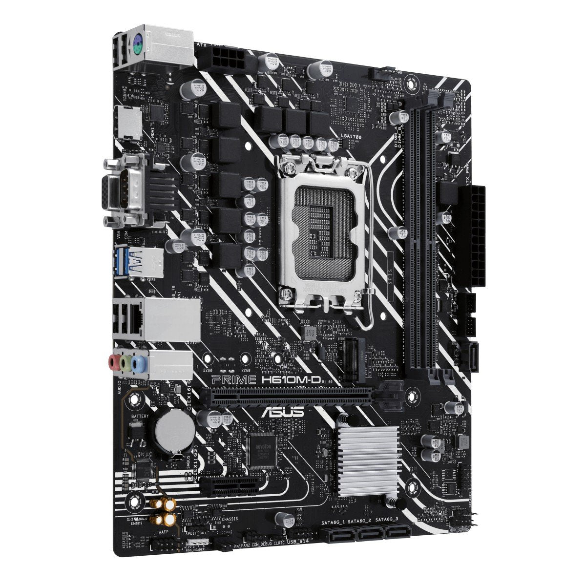 ASUS PRIME H610M-D LGA 1700 2DDR5 microATX 4xSATA MB 1xHDMI 2.1 1xD-Sub 1xM.2