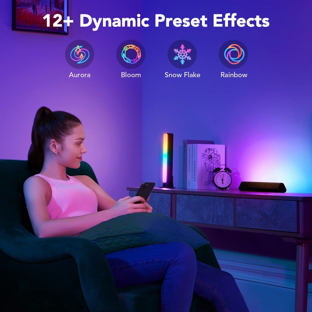 Govee H6056 Flow Plus | Lumieres LED | RGBICWW, Wi-Fi, Alexa, Google