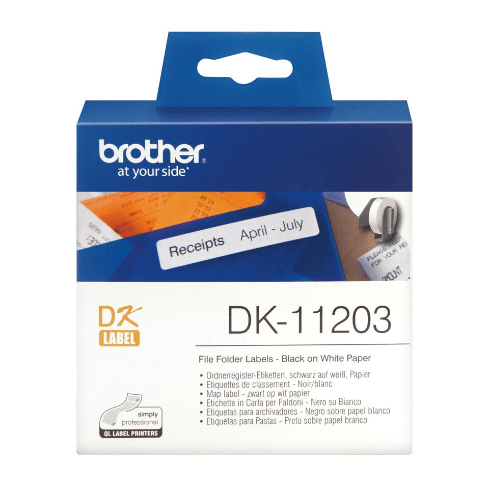 BROTHER P-Touch DK-11203 die-cut map label 17x87mm 300 labels