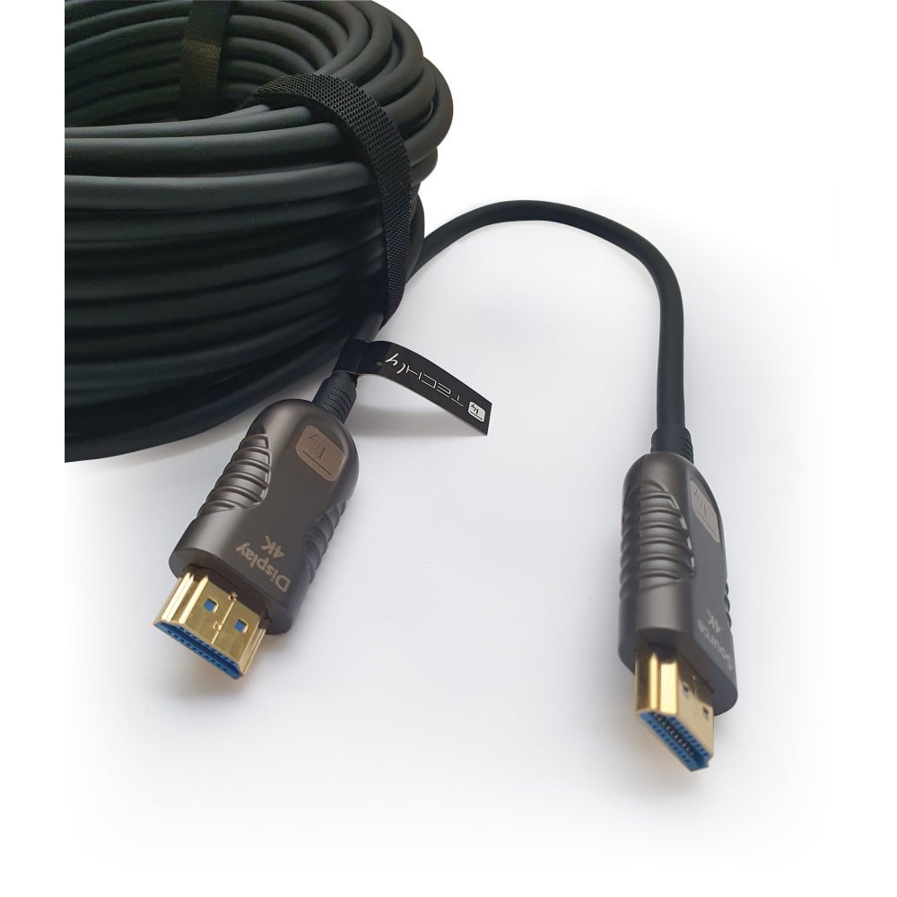 Techly ICOC HDMI-HY2-020 Câble optique actif HDMI 2.0 4K60Hz 20m 18Gbps