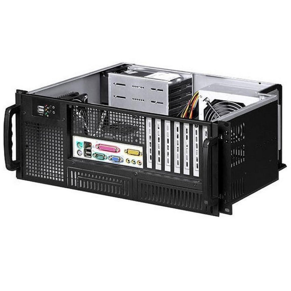 "Techly I-CASE MP-P4HX-BLK6 Boîtier serveur PC ATX Rack 19"" 4U"